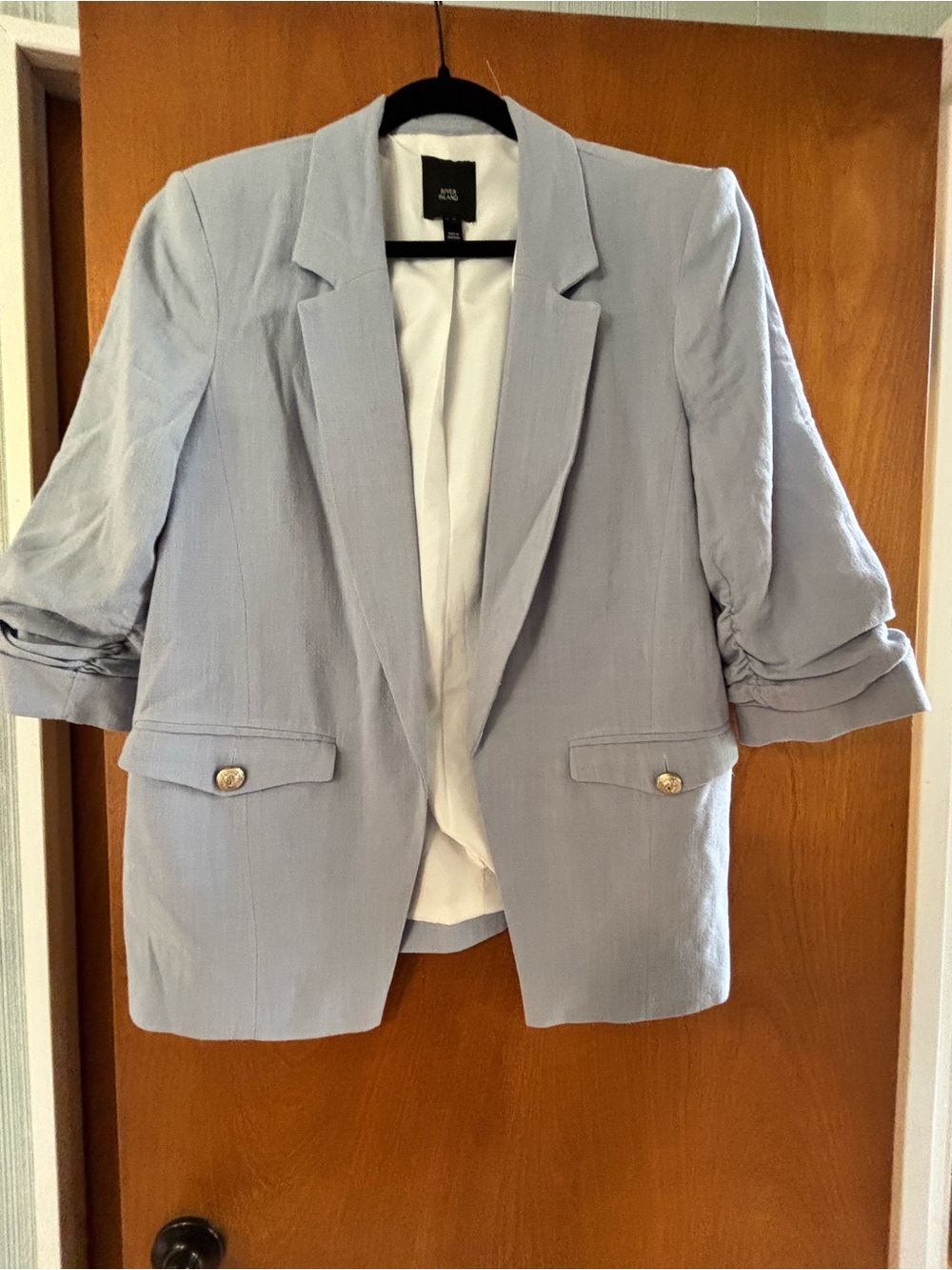 River Island Light Blue Womens Blazer Jacket